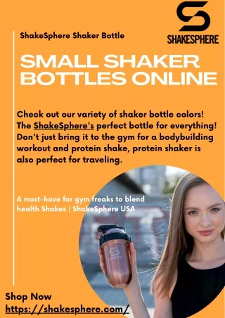 A Must-have Small Shaker for Health Shakes | ShakeSphere USA