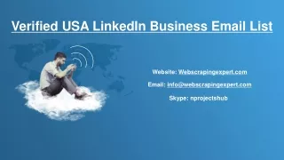 Verified USA LinkedIn Business Email List