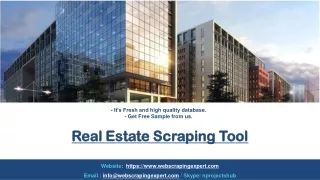 Real Estate Scraping Tool