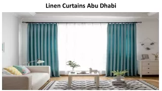 linen curtains abu dhabi