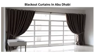 blackout curtains in abu dhabi