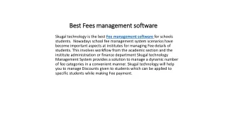 best fees management software