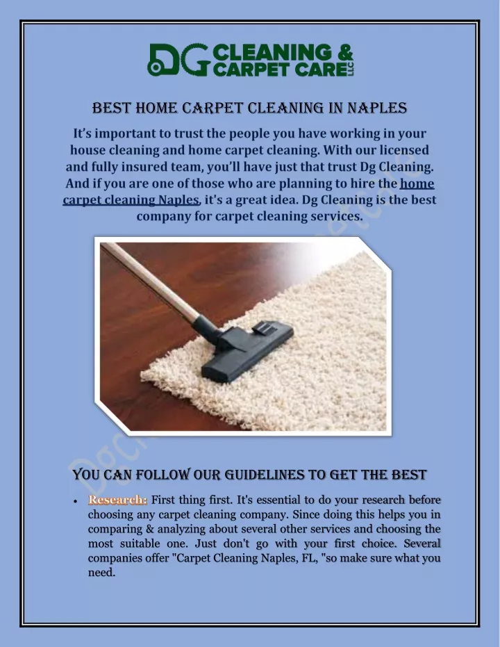 best home carpet cleaning in naples