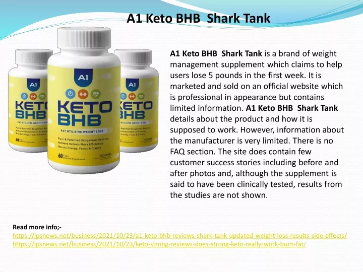 a1 keto bhb shark tank