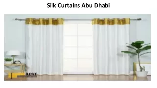 silk curtains abu dhabi