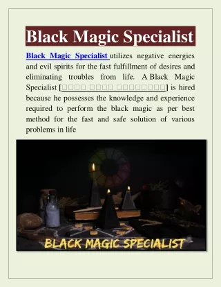 Black Magic Specialist  91-75089-15833
