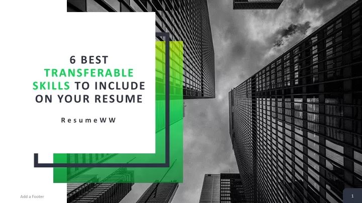 6 best transferable skills to include on your resume