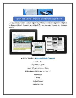 Download Kindle Firmware | Mykindlesupport.com