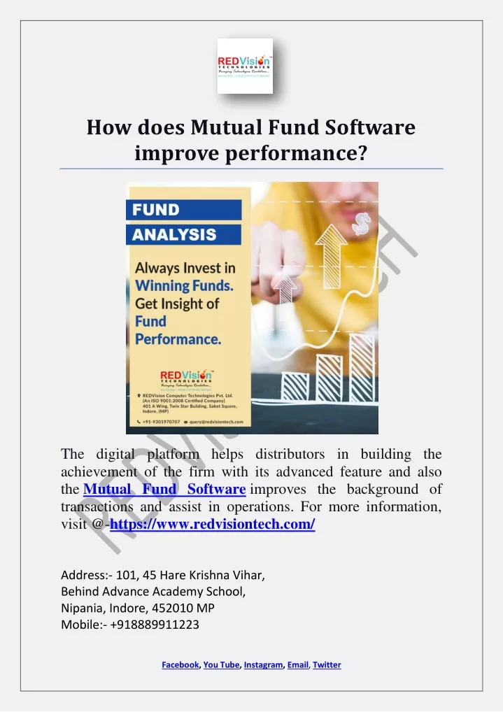 how does mutual fund software improve performance