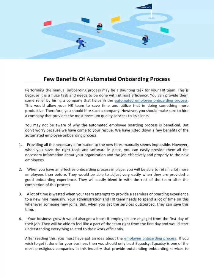 few benefits of automated onboarding process