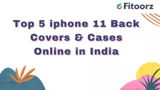 Top 5 iphone 11 Back Covers & Cases Online in India