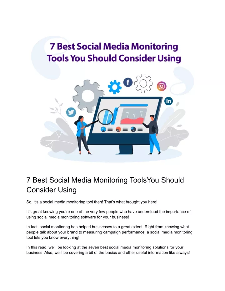 7 best social media monitoring toolsyou should