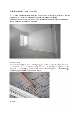 how to organize your bedroom lack of space