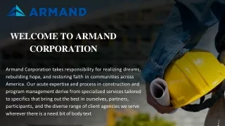 welcome to armand corporation