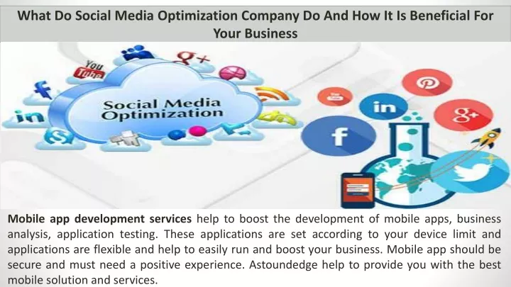 what do social media optimization company