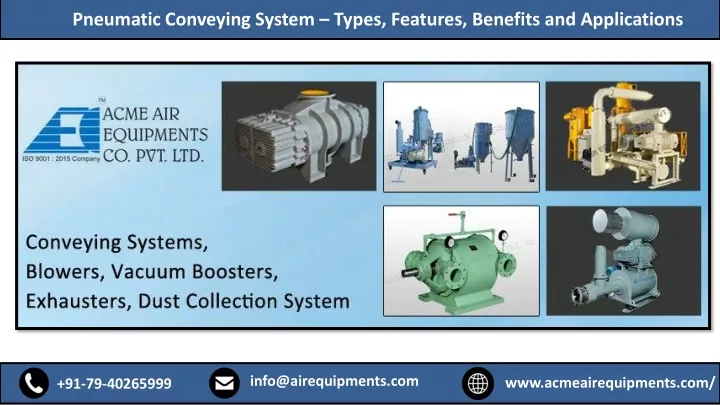pneumatic conveying system types features