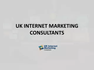 UK Internet Marketing Consultants