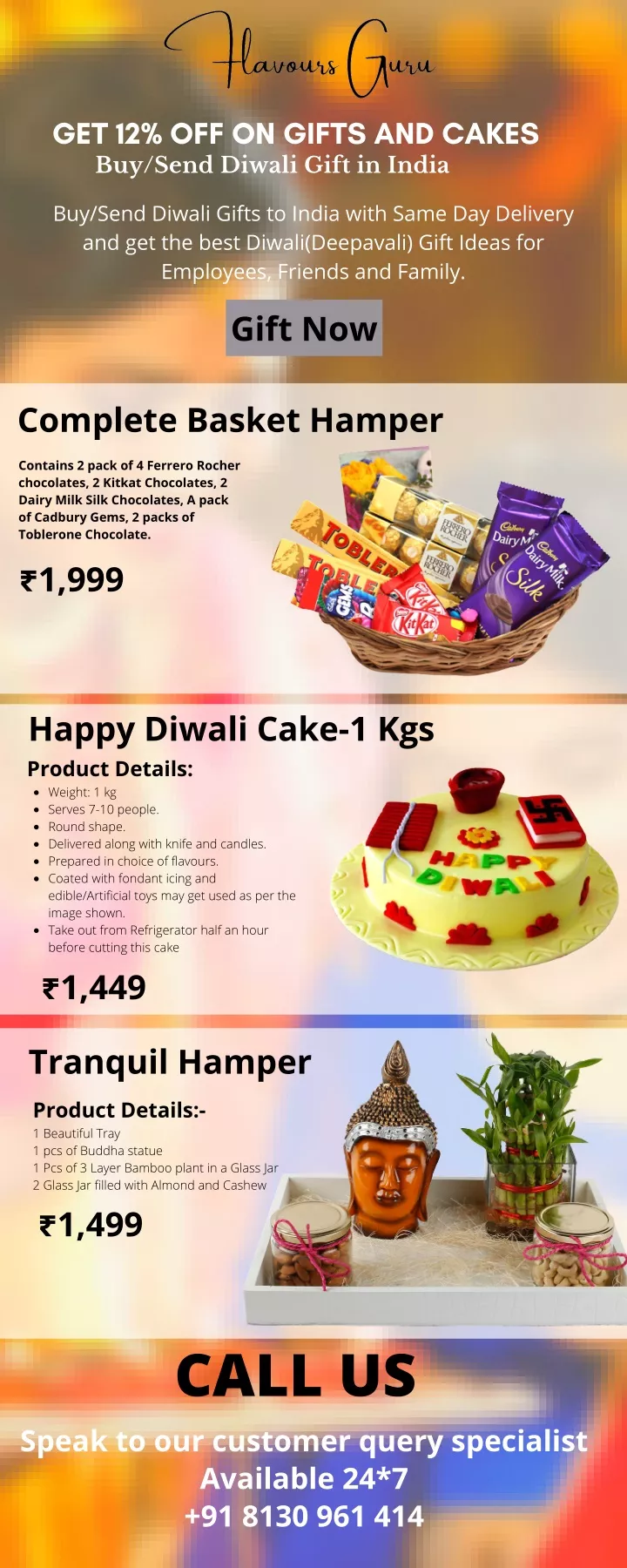 get 12 off on gifts and cakes buy send diwali