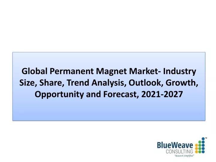 global permanent magnet market industry size