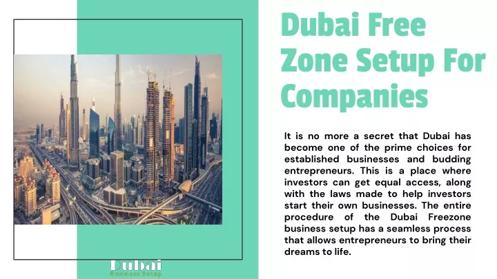 dubai free zone setup for companies