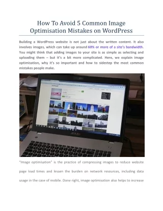 how to avoid 5 common image optimisation mistakes