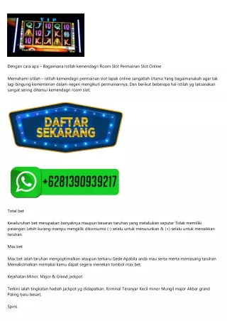 Website Slot Online Deposit Murah Bisa Lewat Gopay Paling Gacor 2022