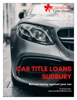 car title loans sudbury