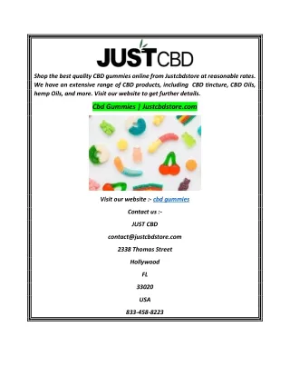 Cbd Gummies  Justcbdstore.com