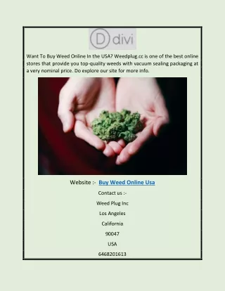 Buy Weed Online Usa | Weedplug.cc