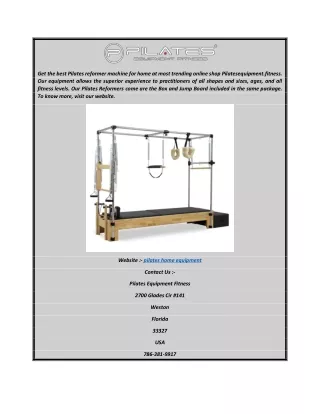 Pilates Home Equipment  Pilates Equipment Fitness