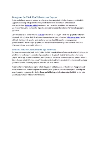 telegram le t rk f a videolar na doyun telegram