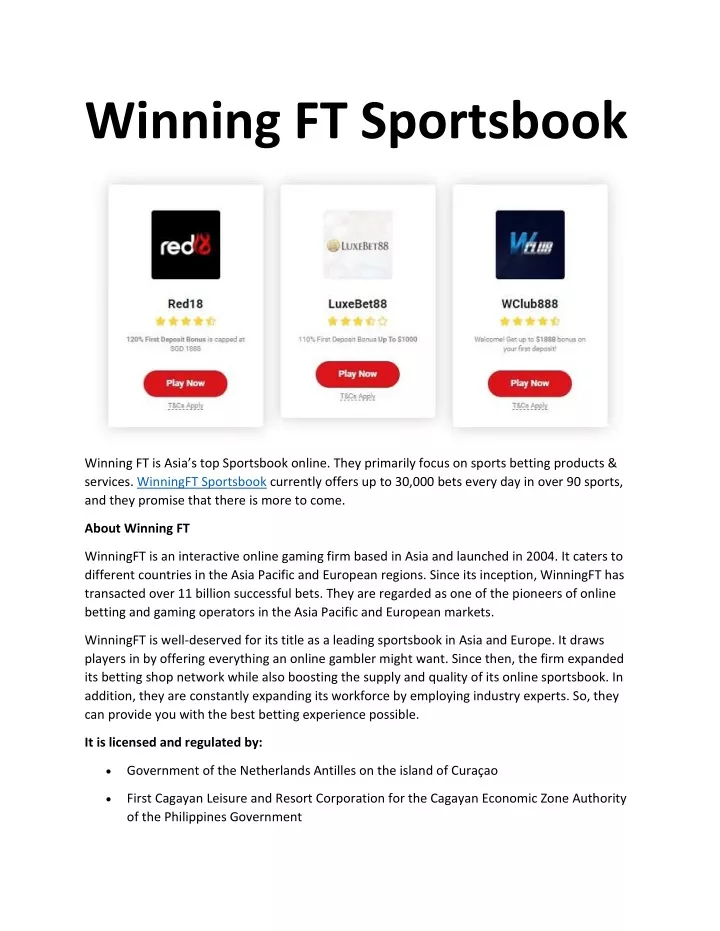 winning ft sportsbook