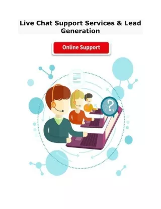 Live Chat Support Services & Lead Generation