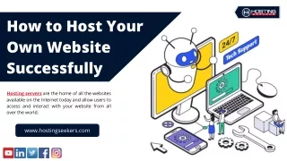 how to host your own website successfully