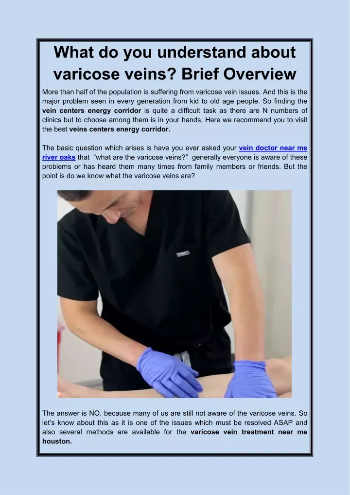 what do you understand about varicose veins brief