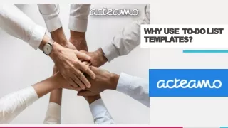 why use to do list templates