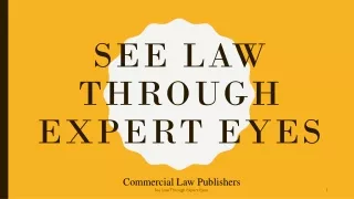 See Laws Through expert eyes