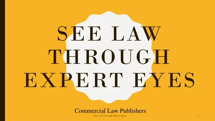 see law through expert eyes