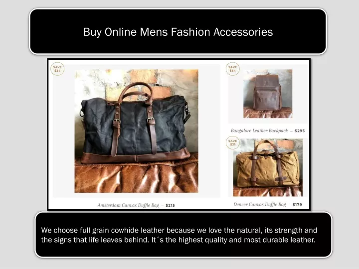 buy online m ens fashion accessories