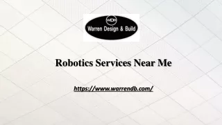 Robotics Services Near Me