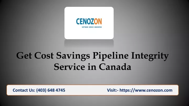 get cost savings pipeline integrity service