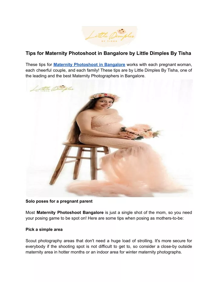 tips for maternity photoshoot in bangalore