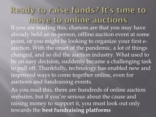 best fundraiser site