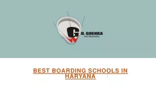 Choose Best Boarding School in Haryana
