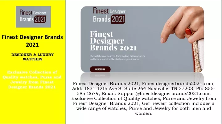 finest designer brands 2021