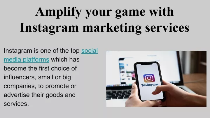 amplify your game with instagram marketing