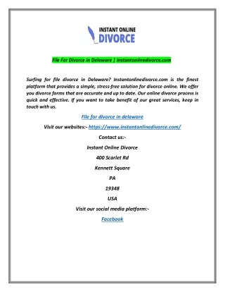 file for divorce in delaware instantonlinedivorce