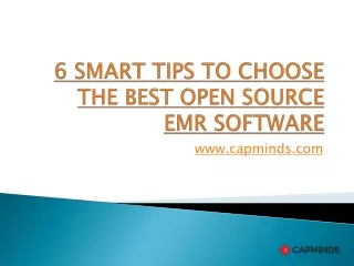 6 SMART TIPS TO CHOOSE THE BEST OPENEMR