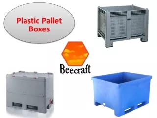 Plastic pallet boxes