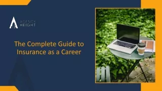 Insurance as Career pdf